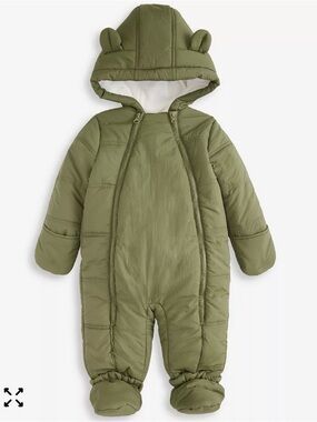 NWT First Impressions Baby Hooded Solid Footed Snowsuit - 12months